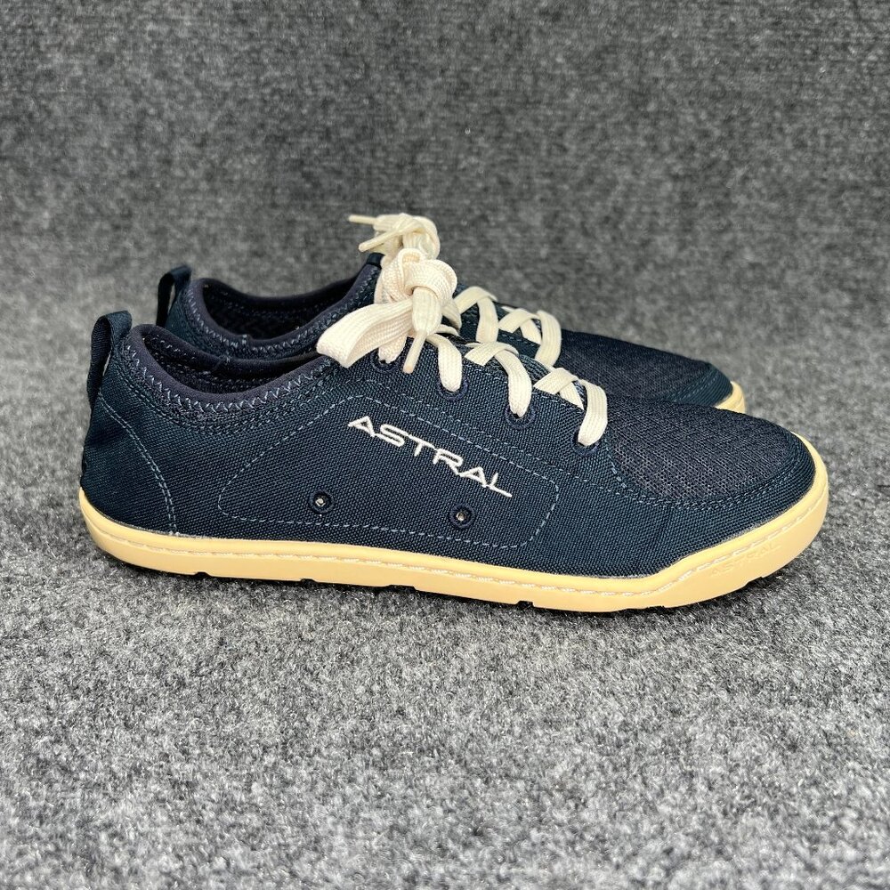 Astral Loyak Water Shoes Women's Size 6 Blue Canvas Athletic Low‎ Lace Sneakers